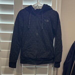 The North Face Dark Gray Geometric Hoodie reversible